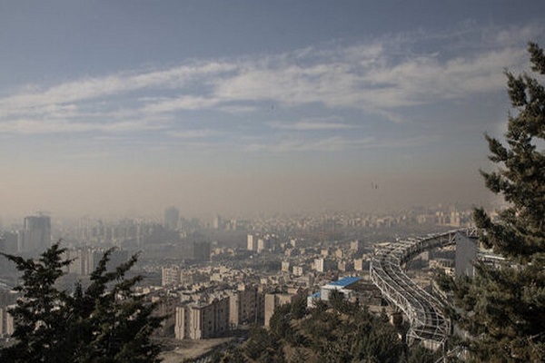 آلودگی هوای تهران با آلاینده اوزن