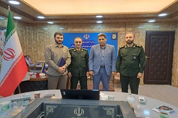 معارفه مسئول جدید سازمان بسیج دانش‌آموزی