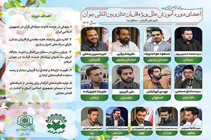 دوره آموزش عالی قاریان ممتاز و بین‌المللی جوان‌ برگزار می‌شود + فیلم
