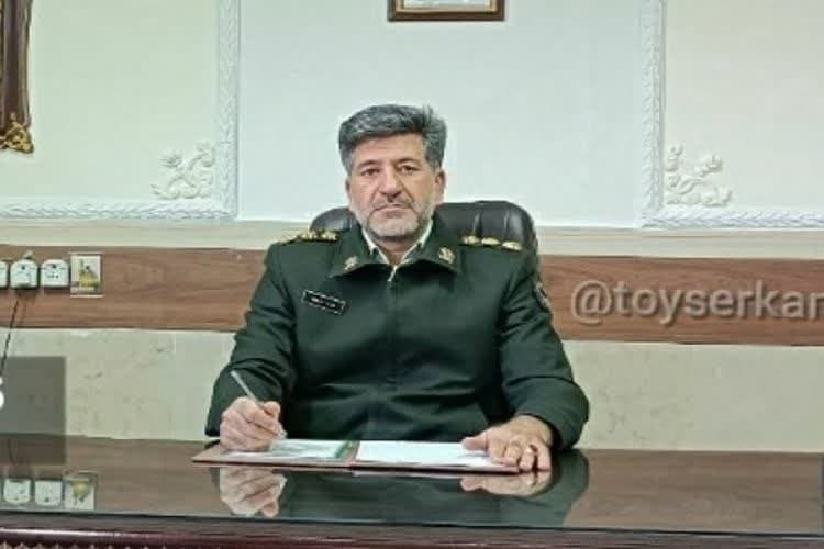 رضا نوری، رئیس نیروی انتظامی شهرستان تویسرکان