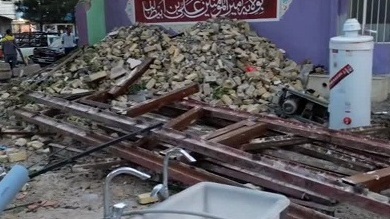 حیاط مسجد بقیةالله