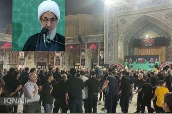 سخنرانی آیت‌الله صفایی‌بوشهری در حرم امام هشتم