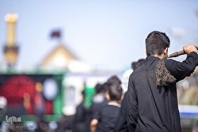 حرکت دسته‌های عزاداری به سمت حرم حضرت عباس(ع)