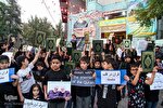 عکس | تجمع اعتراضی قرآن‌آموزان نوجوان در پی اهانت به ساحت مقدس قرآن