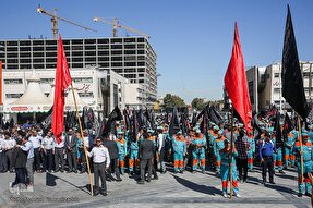 عکس | مراسم اذن خدمت اربعین کاروان خدام الحسین(ع) در مشهد