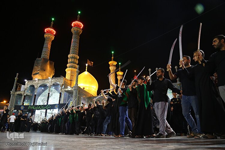 آیین سنتی «مشق شمشیر» نجفی‌های مقیم قم