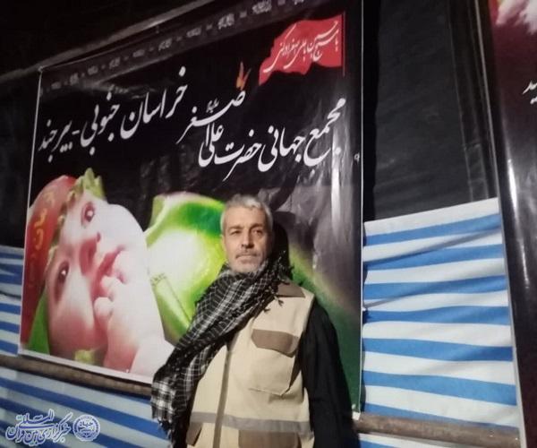 محمدرضا شوکت‌آبادی، از خادمان موکب هیئت حسینی شوکت‌آباد