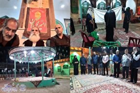 سومین شب سوگواره تعزیه «غریب» در شهرستان نور + عکس