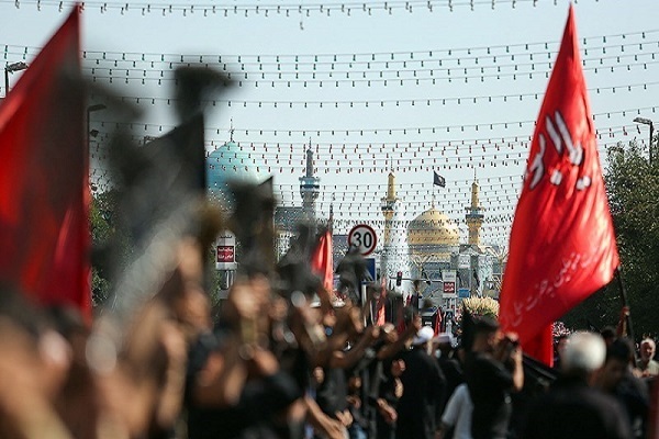 مراسم عزاداری هییات مذهبی در بارگاه ملکوتی امام رضا ع