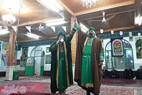 هشتمین شب سوگواره تعزیه «غریب» در شهرستان نور برگزار شد