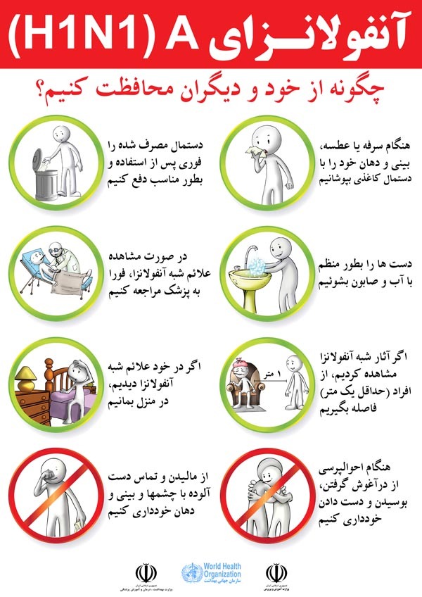 مراقبت از دانش‌آموزان در مقابل آنفولانزا