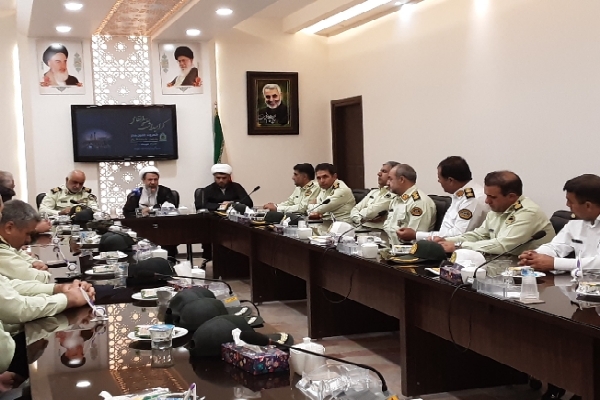 دیدار امام جمعه و فرماندهان فراجا کرمان