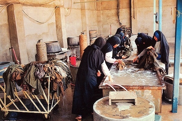 حوضچه شست و شوی لباس رزمندگان