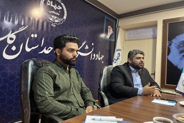 باقریان معاون فرهنگی جهاد دانشگاهی گلستان در مراسم افتتاخیه سازمان دانشجویان
