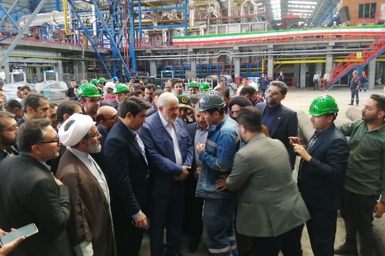 بازدید وزیر صمت از کارخانه ذوب آهن پاسارگاد