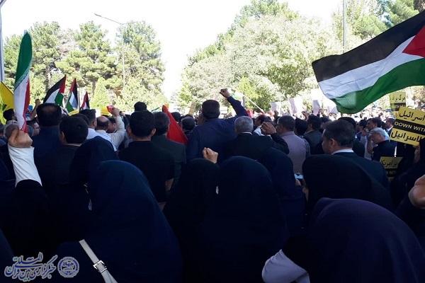 تجمع ضد صهیونیستی مردم کرمانشاه برگزار شد