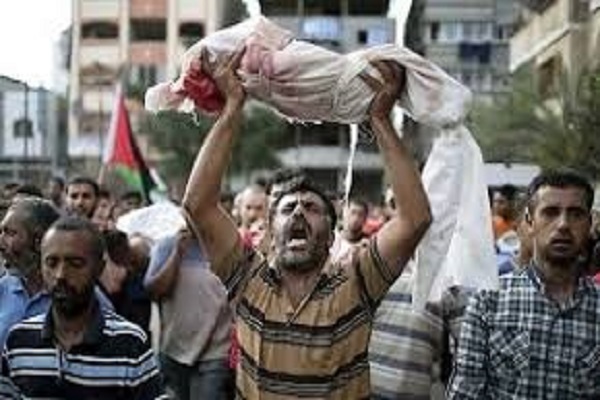 کشتار مردم بی‌گناه به ویژه کودکان فلسطین