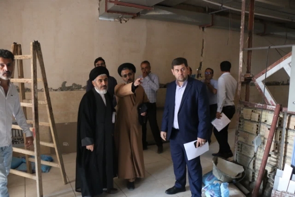بازدید سیدمهدی قریشی، نماینده ولی‌فقیه در استان از روند پیشرفت ساختمان در حال احداف دفتر نمایندگی اهل سنت