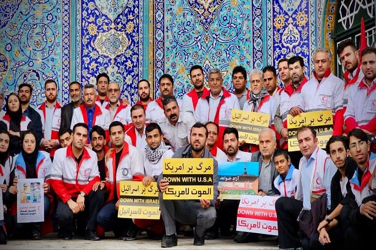 حمایت امدادگران از غزه