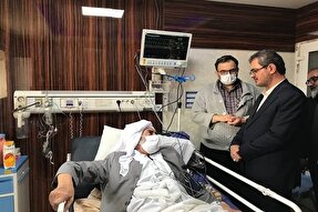 عيادت استاندار كردستان از امام جمعه روستای نگل