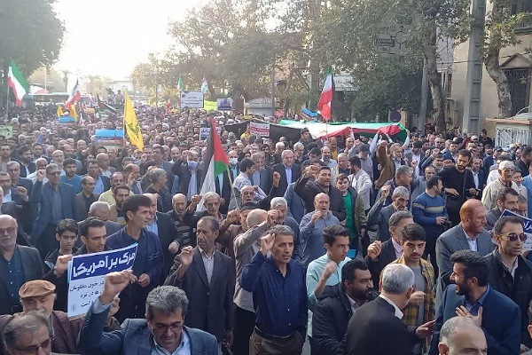 تظاهرات ضد. صهیونیستی در گلستان