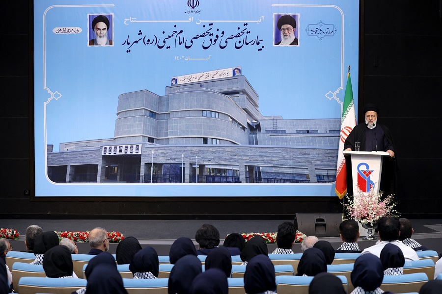 حجت‌الاسلام رئیسی در افتتاحیه بیمارستان امام خمینی(ره) شهریار