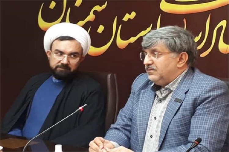 فرشید فلاح مدیر کل ارشاد سمنان، حجت الاسلام شمس الدین رئیس ستاد اقامه نماز سمنان