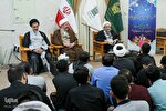عکس | حضور رئیس مجمع تشخیص مصلحت نظام در جمع طلاب و نخبگان حوزه