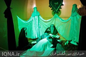 عکس | نمایشگاه تجسمی روایت سلوک فاطمی در مصلی اردبیل