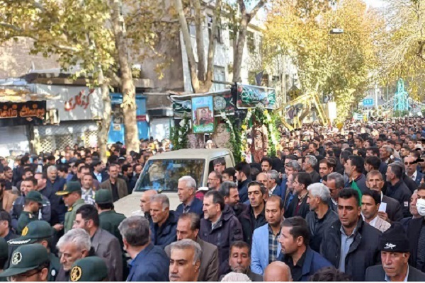پیکر سردار شهید عطایی در زادگاهش تشییع شد