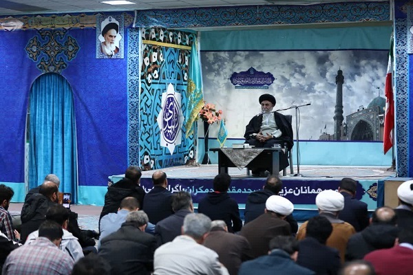 حجت‌الاسلام والمسلمین سید علی‌اکبر اجاق‌نژاد، تولیت مسجد مقدس جمکران در جمع بسیجیان