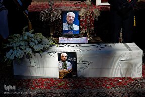 عکس | مراسم خاکسپاری محمدعلی اسلامی ندوشن در نیشابور