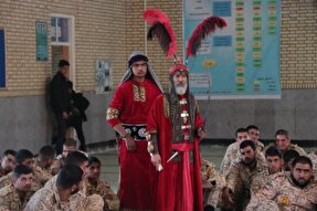 تعزیه‌خوانی گروه ده‌زیار کرمان در استان سیستان و بلوچستان + عکس