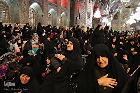 عکس | حال و هوای حرم مطهر رضوی در شب شهادت حضرت زهرا(س)