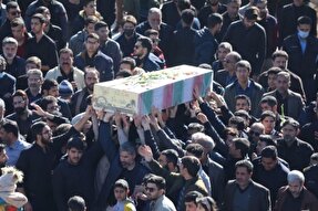 عکس | تدفین شهید گمنام در دانشکده فنی کرمان