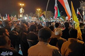 تجمع قزوینی‌ها در محکومیت حمله اسرائیل به کنسولگری ایران