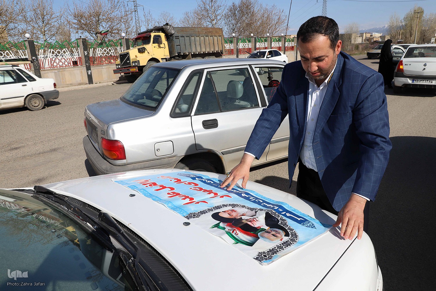 راهپیمایی خودرویی مردم اهر در حمایت از عملیات سپاه پاسداران