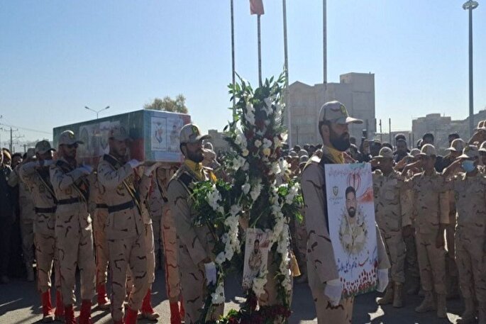 پیکر مطهر شهید «قائم وکیلی ملاشاهی» در زاهدان تشییع شد