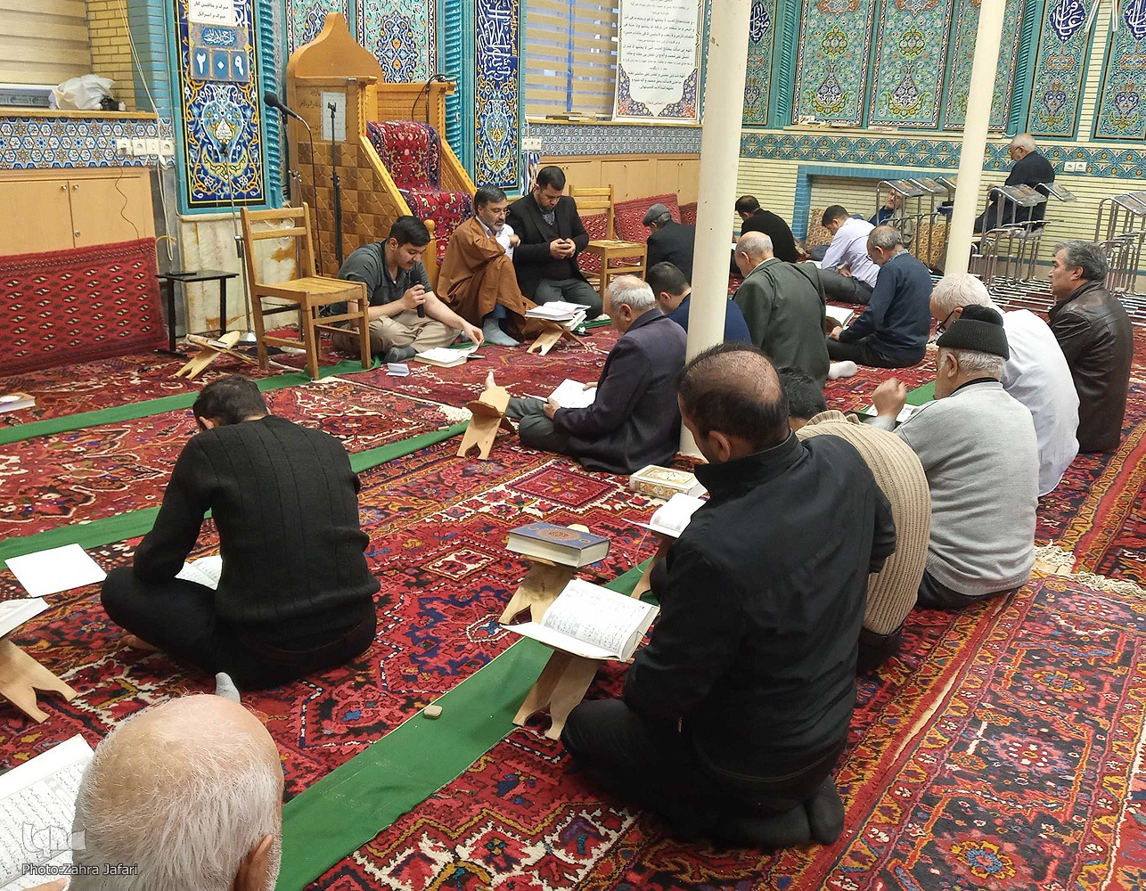 آیین معنوی اعتکاف در شهرستان اهر