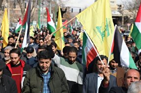 راهپیمایی «جشن پیروزی مقاومت و ملت فلسطین» برگزار شد + فیلم و عکس