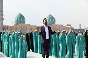 عکس | ضبط ۳۵ نماهنگ مهدوی در مسجد جمکران