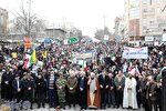 نمایش ایران مقتدر با حضور پرشور مردم کرمانشاه در راهپیمایی ۲۲ بهمن