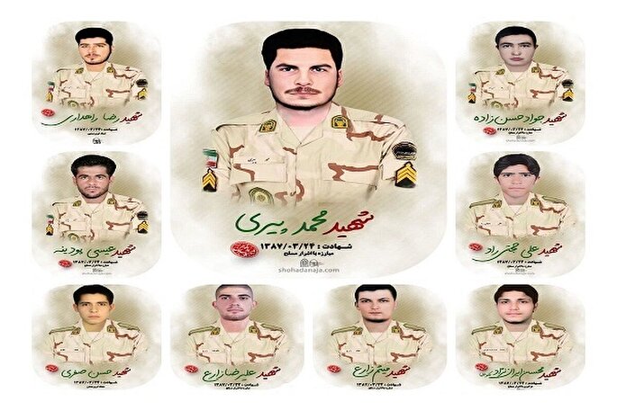 بازگشت پیکر مطهر ۹ شهید مرزبانی فراجا پس از ۱۶ سال به خاک وطن