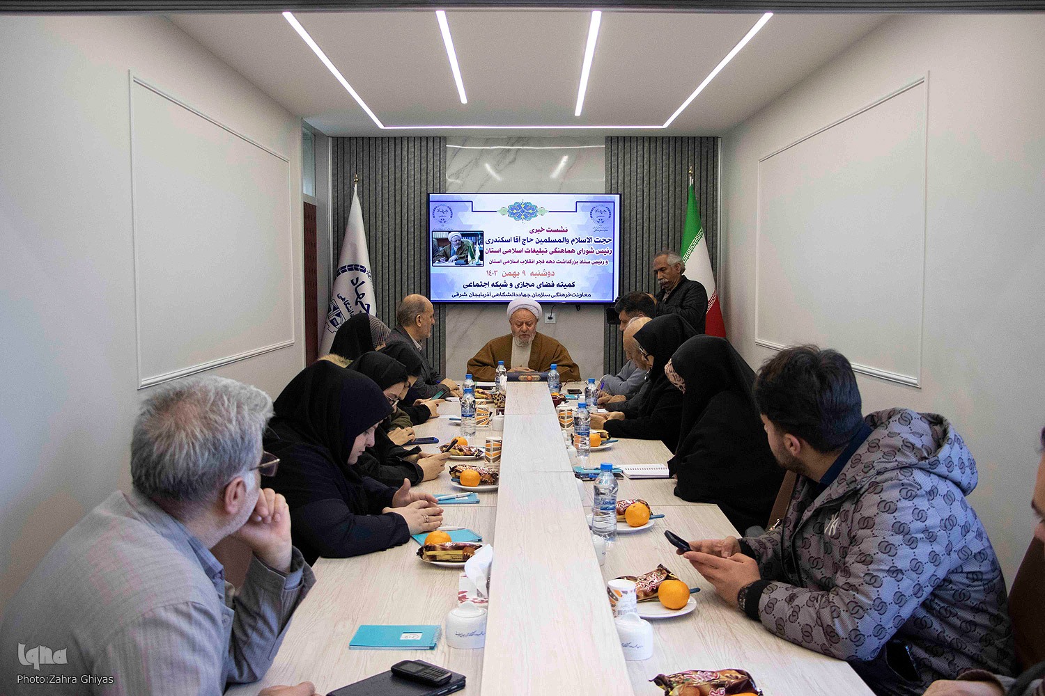 نشست خبری رئیس ستاد دهه فجر انقلاب اسلامی آذربایجان شرقی