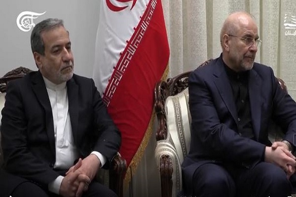 دیدار و گفت‌وگوی دبیرکل حزب‌الله لبنان با قالیباف و عراقچی