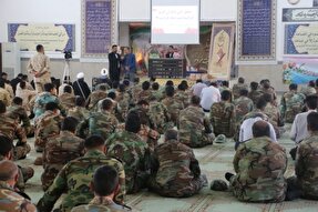 برپایی محفل انس با قرآن گروه ۴۵۵ مهندسی رزمی ارتش در کرمان + عکس