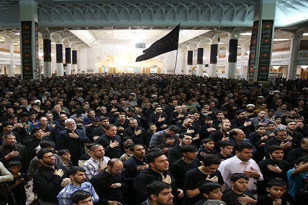 مراسم بزرگداشت شهادت رئیس جمهور در حرم بانوی کرامت