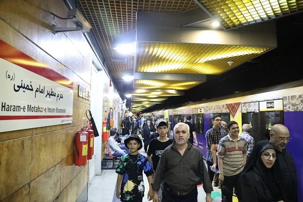 سرویس‌دهی شبانه و فزایش حرکت قطارها در خط یک مترو