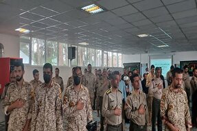 ارتشیان بیرجند با حضور خادمان حرم رضوی در سوگ شهید جمهور