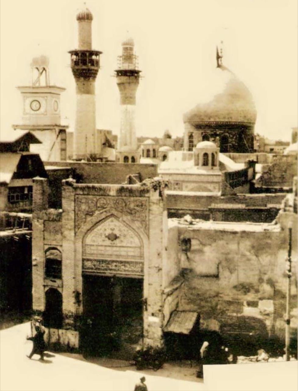 تصویری قدیمی از ضریح امام حسین(ع) در سال ۱۹۶۰ م